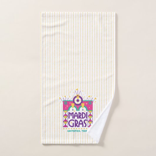 Pots d'arc Mardi Gras, Galveston, Texas (Serviette à main)