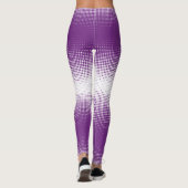 Pots de dégradé violet Leggings (Dos)