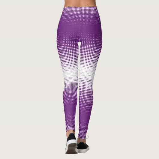Pots de dégradé violet Leggings (Dos)