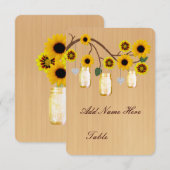 Pots de fleurs jaunes rustiques de campagne Cartes (Devant / Derrière)