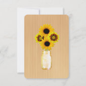 Pots de fleurs jaunes rustiques de campagne Cartes (Dos)