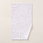 Pots de pois rose et violet doux au Berry (Serviette à main)