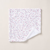 Pots de pois rose et violet doux au Berry (Gant de toilette)
