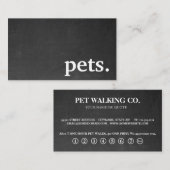 Pots de table modernes. carte punch de fidélité (Devant / Derrière)