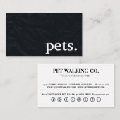 Pots de table modernes. carte punch de fidélité (Devant / Derrière)