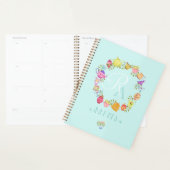 Pots de thé et tasses Monogram Pastel Blue (Devant avec enveloppe)