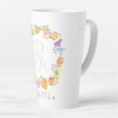Pots de thé et tasses Monogramme Mug blanc (Angle droit)