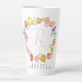 Pots de thé et tasses Monogramme Mug blanc (Devant)