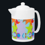 Pots de thé : Étoiles dans la fabrication<br><div class="desc">Graphiques : Étoiles de couleurs</div>