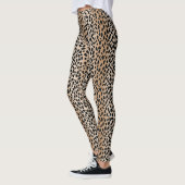 Pots d'impression Brown de Cheetah Leopard Legging (Gauche)