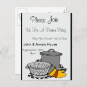 POTS Diner uitnodiging (Voorkant / Achterkant)