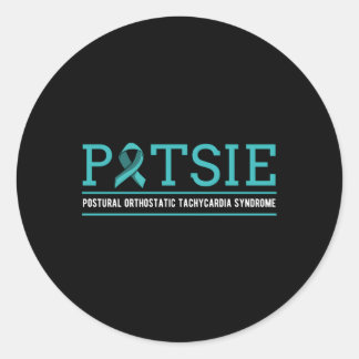 Pots Dysautonomie Turquoise lint Autonome Dysfu Ronde Sticker