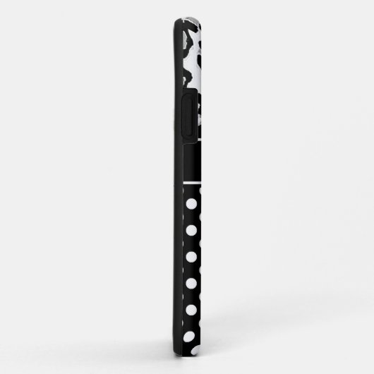 Pots et animaux de fille imprimer monogramme Coque (Dos/Droite)