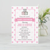 Pots et Baby shower Chevron Invitation (Debout devant)