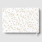 Pots et Coeurs d'or Confetti en blanc - Livre d'or (Verso)