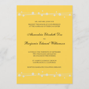 Pots et Faire-part de mariage de paille modernes (