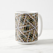 Pots et points de l'ingénieur du son 15 oz de Mug (Devant droit)