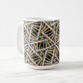 Pots et points de l'ingénieur du son 15 oz de Mug (Devant gauche)