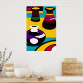 Pots - Impression d'art en toile (Cuisine)