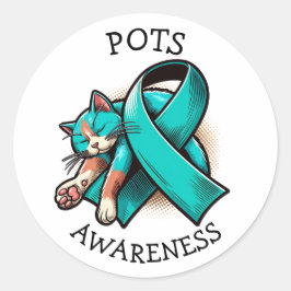 POTS Orthostatische tachycardie syndroom Ronde Sticker