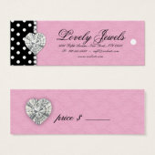 Pots Perle Joyaux en dentelle Prix Balise Rose (Devant & derrière)