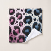 Pots Posters de animaux de fourrure de léopard ros (Gant de toilette)