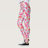 Pots rose, orange et bleu - Leggings (Gauche)