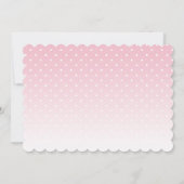 Pots rose Polkda Moon Star Baby shower Invitation (Dos)