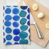 Pots serviette de cuisine en bleu (Quart Plié)