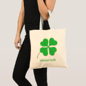 Pots Shamrocks verts en or, sacs en toile (Devant (produit))