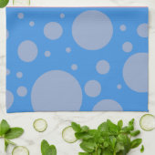 Pots Torchon bleu rose 40,6 cm x 61 cm (Plié)