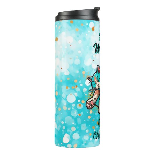 POTS Warrior | Disautonomie-bewustzijnslint Thermosbeker (Gedraaid links)