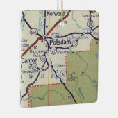 Potsdam NY Map Keramisch Ornament (Rechts)