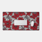 Potsettia rouge et baies, conception de Noël (Clavier et souris)