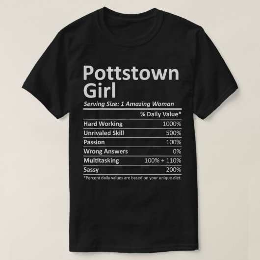 POTSTOWN L PA PENNSYLVANIA Grappige Stad Home Root T-shirt (Design voorkant)