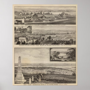 Pottawatomie County Boerderij, Junction City, Kans Poster