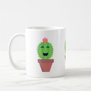 Potted Cactus Cute Cartoon Succulent Design Koffiemok