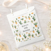 Potted Cactus op wit Bedankzakje (Geknipt)