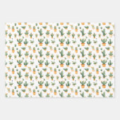 Potted Cactus op wit Inpakpapier Vel (Voorkant 2)