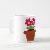 Potted Flower and Butterfly Coffee Mug (Devant gauche)