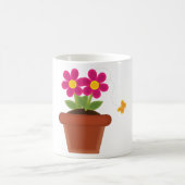 Potted Flower and Butterfly Coffee Mug (Centre)