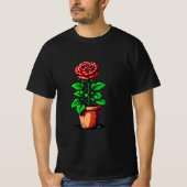 Potted Rosebush T-shirt (Voorkant)