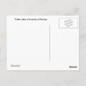 Potter Lake en Lawrence, Kansas, Carte postale (Dos)