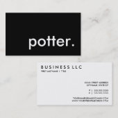 potter. visitekaartje (Voorkant / Achterkant)