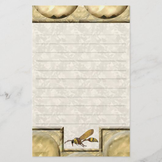 Potter Wasp Tan Lined Briefpapier (Voorkant)