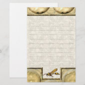 Potter Wasp Tan Lined Briefpapier (Voorkant / Achterkant)