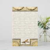 Potter Wasp Tan Lined Briefpapier (Staand voorkant)