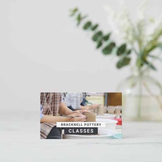 Potter Wheels, Pottery Classes, Potters Visitekaartje (Staand voorkant)