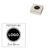 Potterie door 	rubberstempel (Gestempeld)