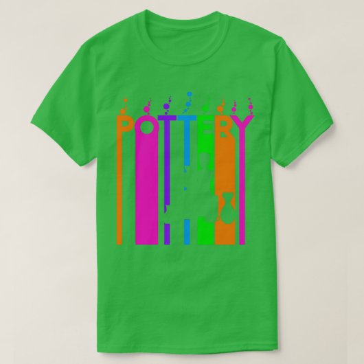 Pottery Colorful Bubbles T-shirt (Design voorkant)